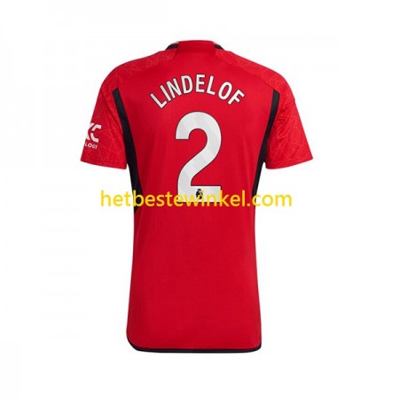 Manchester United Lindelof 2 Voetbalshirts Thuis 2023-24